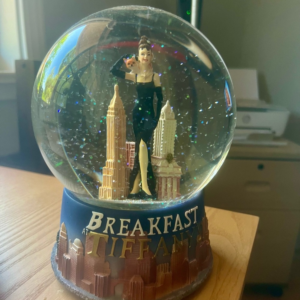 Breakfast from Tiffany’s globe. Rare find.